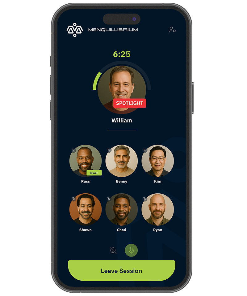 Menquilibrium live session screen